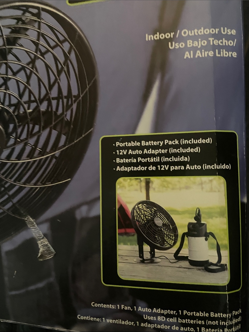 O2-Cool 10-inch Portable Canopy/Tent Fan - Picture 3 of 3